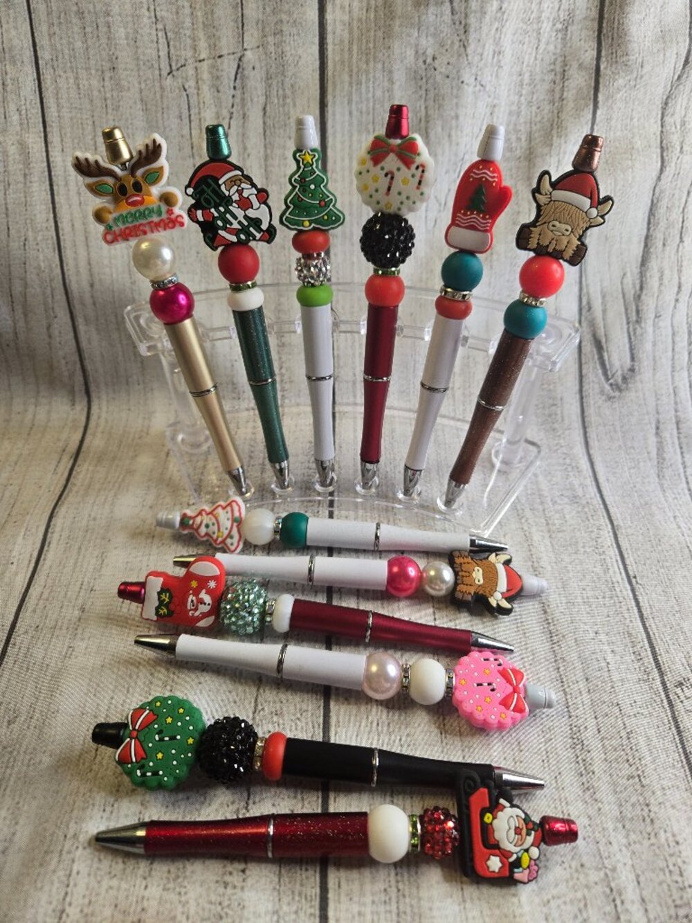 Christmas Beaded Pens(Read Description)
